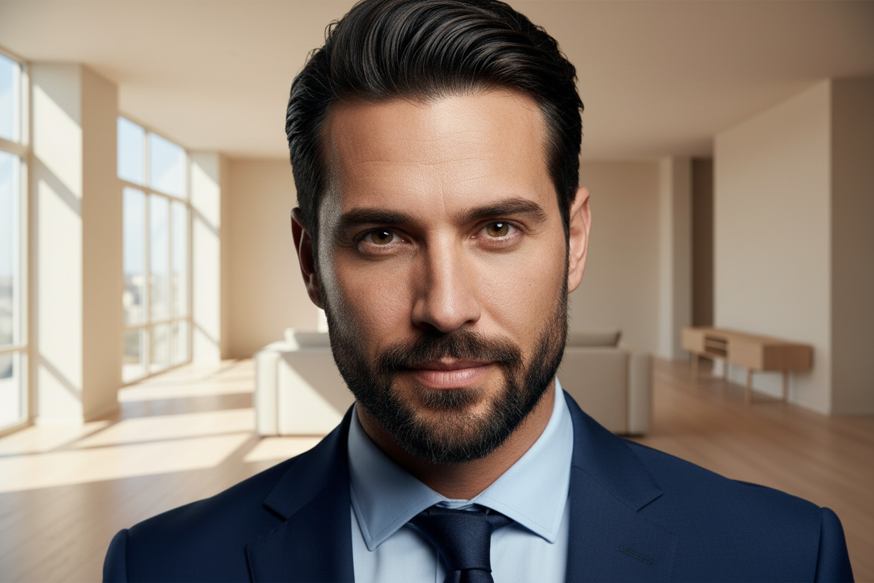 Ultra realistic attractive man Mogging